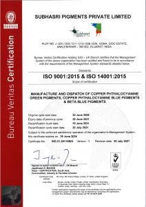 ISO Certificate 2021